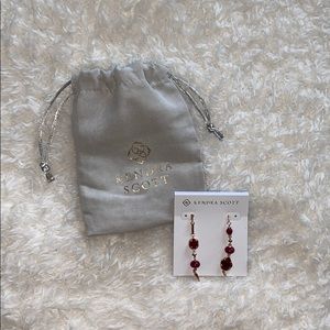 Kendra Scott Maroon/ burgundy Earrings